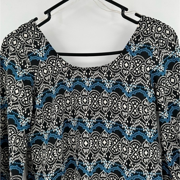 Derek Heart Women’s Fun Print Pullover Dress with Wide Sleeves Size Small - Picture 3 of 10